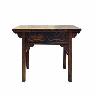 Chinese Vintage Ancient Ru Yi Hardware Motif Altar Table Vanity Desk cs7071E 