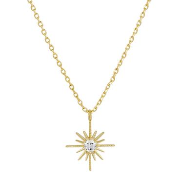 16K GOLD PLATED COMET NECKLACE