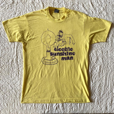 Vintage Electric Sunshine Man Musical T Shirt Made in USA 