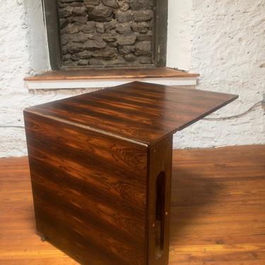 Mid century Danish modern dining table danish drop leaf table rosewood dining table 