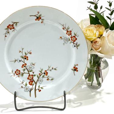 Vintage Noritake Fine China Dinner Plate Brenda Floral Pattern Red and White Dogwood Flowers 