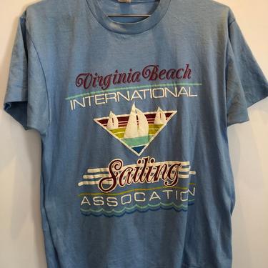 80's Virginia Beach International Sailing Association Graphic Tee 4655 