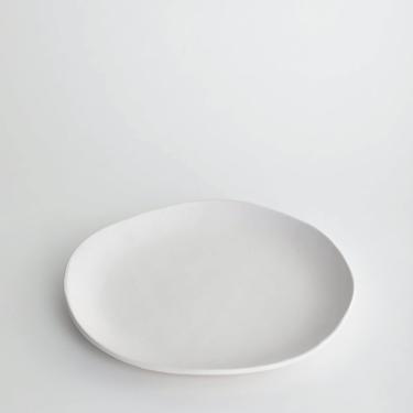 White Matte Dinner Plate 