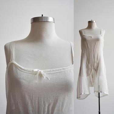 Antique White Cotton Undergarment Onesie 