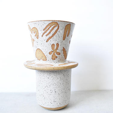 Eclectic Stoneware handmade ceramic Pour Over, mug sold separately 
