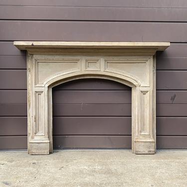 Bold Natural Wood Fireplace Mantel