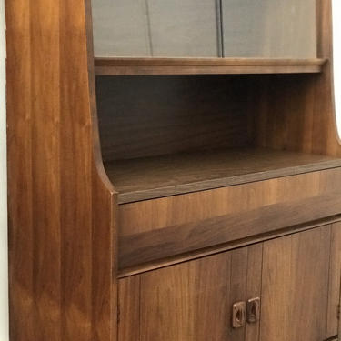 Free Shipping Within US - Vintage Mid Century Modern Bar Hutch Cabinet Storage 
