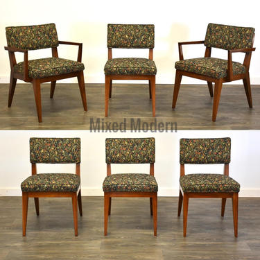 Walnut MCM Dining Chairs- Set is 6 