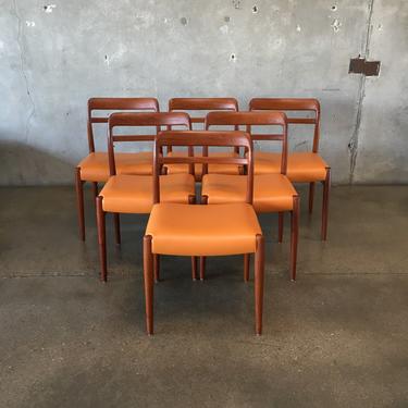 Set of Six Norwegian Mid Century Chairs Model #45 by Alf Arseth for Gustan Bahaus