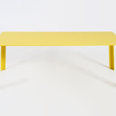 Yellow Steel Bench/Table 