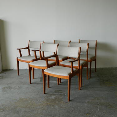 Set of Six Teak D-SCAN Dining Chairs