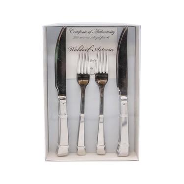Salvaged Waldorf 8 Piece Dinner Fork & Knife Gift Set