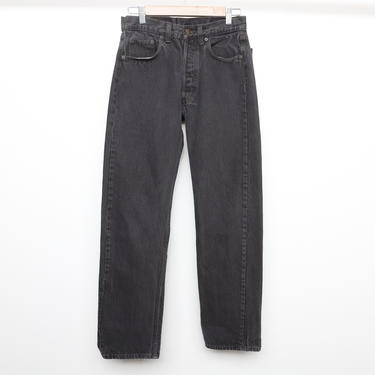 vintage LEVIS jeans size 28x28 BLACK denim 501's jeans excellent condition 