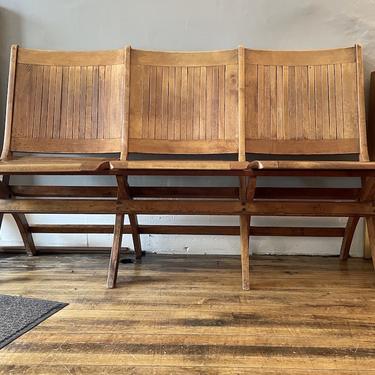 Wooden Folding Theater Seating 1920s