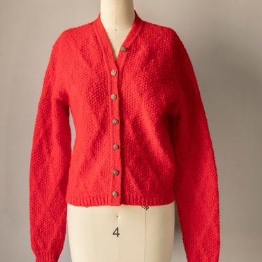 1960s Pendleton Wool Knit Cardigan Sweater S 