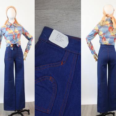 1970s deadstock HEART pocket SOB jeans denim 26&quot; waist xxs | new spring 