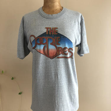 80s Doobie Brothers Farewell Tour T shirt / 1980s vintage concert band shirt w/ signatures L 