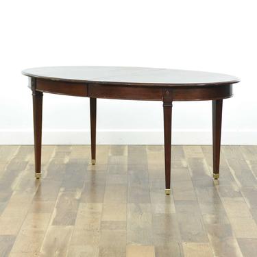American Traditional Spade Foot Dining Table W 3 Leaves