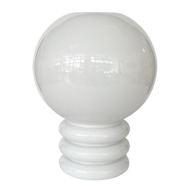 Vistosi White Glass Table Lamp