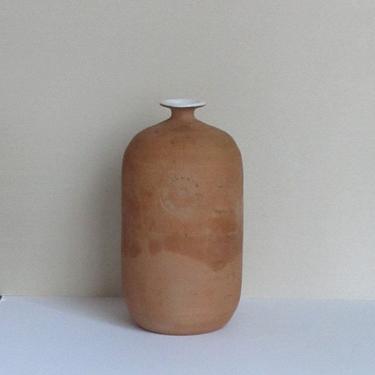French Rustic Terracotta Pottery Alcohol Jug ALCOOL De Propriete 