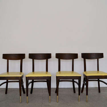 Gorgeous Set of Four Mid-century Modern Dining Chairs by Dohrmann! 