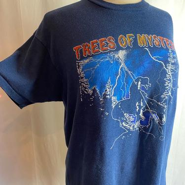 Vintage t-shirt iconic “Trees of mystery California” novelty tee shirt~ 1980’s Mens or women’s~ unisex size large authentic vintage 