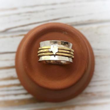 Home State Ring - Custom State Ring - Personalized Ring - Gift For Her - Home State Ring - Spinner Ring - Unique Gift 