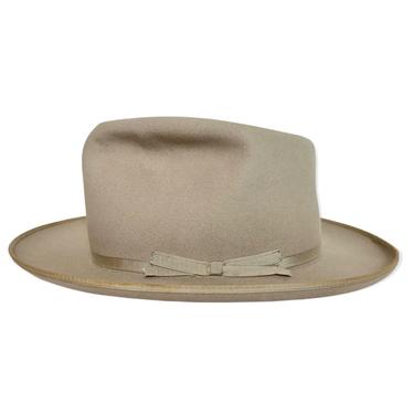 Vintage 1950s Royal STETSON Open Road Western Fedora ~ size 7 1/4 ~ Cowboy Hat ~ Wide Brim ~ Thin Ribbon ~ 
