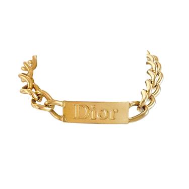 Dior Gold Logo Jumbo Choker