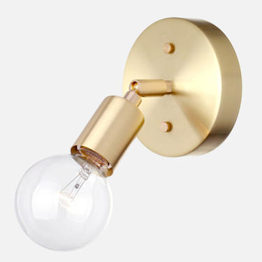 Adjustable Articulating Sconce Light - Solid Brass, Modern, Minimal, Mid-Century, Industrial, Period Lighting, Vintage 