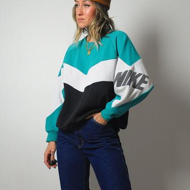 1990's Striped Nike Sweatshirt