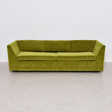 Vintage Green Velvet Sofa Sofa