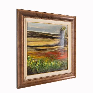 Landscape Painting Oil On Canvas Signed Pulliam by ModernHill