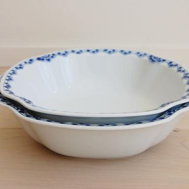 Set of 2 Rare Kronberg Bing and Grondahl Porcelain Vegetable Bowls Made in Denmark, 313, 575 