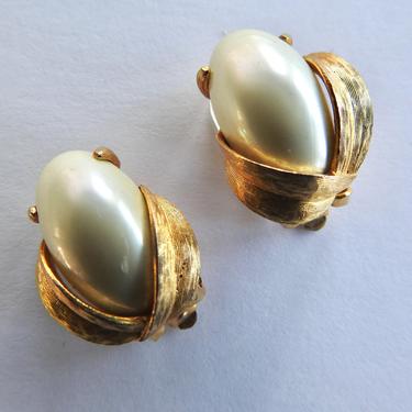 Two Pair Richelieu Faux Pearl Earrings 