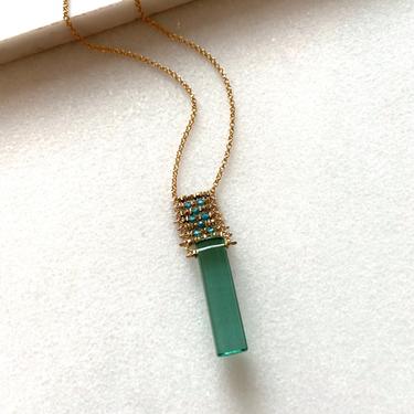 Aquamarine Quartz Necklace