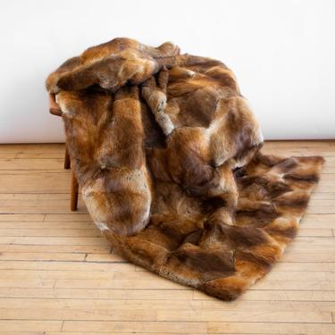Edwardian Beaver Pelt Blanket
