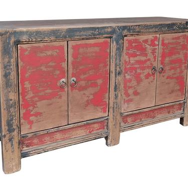Antique Mongolian 4 Door Cabinet by Terra Nova Furniture Los Angeles 