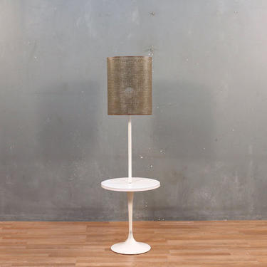 Mod Tulip-Base Side Table Floor Lamp