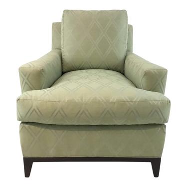 Transitional Hickory Chair 9th Street Light Green Club Chair
