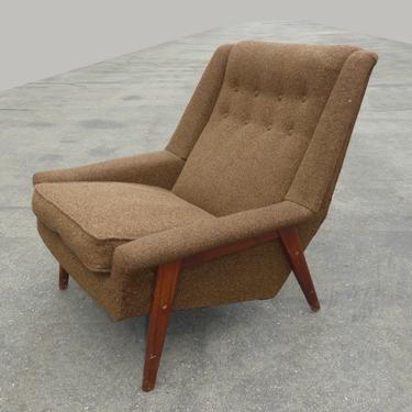 Vintage Scandinavian Mid Century Modern Lounge Chair Folke Ohlsson for DUX Style 