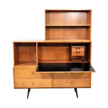 Rare Paul McCobb Drop Lid Desk Cabinet for Planner Group, 1950 