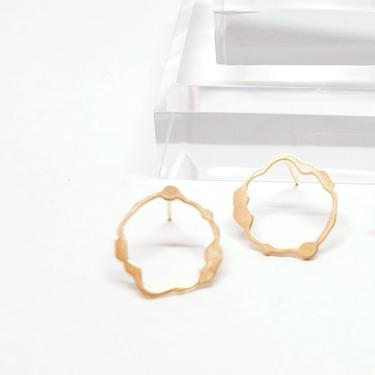 Petite Komu Earrings, Gold Vermeil