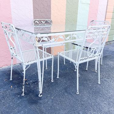 Palm Beach Chic Outdoor Table Set