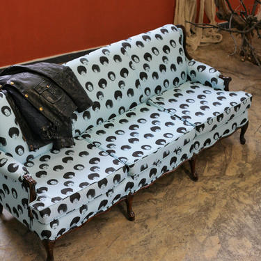 afro blue sofa by sharla hammond