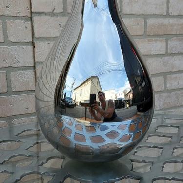 Mid Century Mercury Glass Bottle