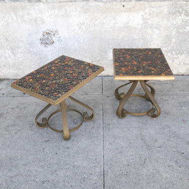 Glass Mosaic Side Table