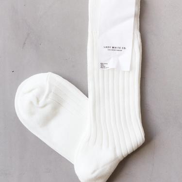 Lady White Super Athletic Socks, White