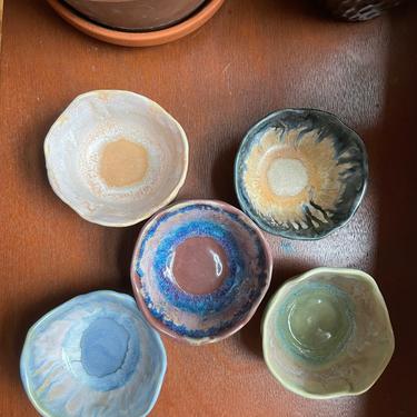 Small Multi-Color Ceramic Bowls 