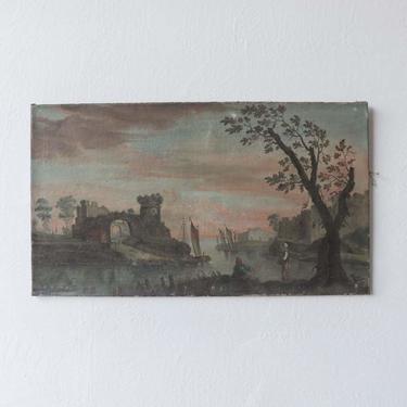 Castle Bridge Oil Painting